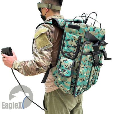 Uzun Menzilli 6 Kanal Sırt Çantası Drone Jammer 2000M UAV Jamming Drone RF Amplifier