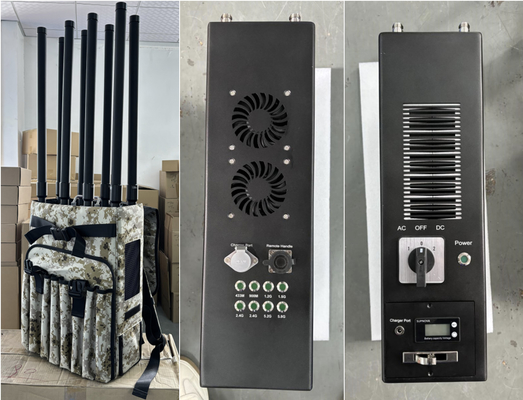 2000M Taşınabilir Sinyal Engelleyici FPV RF Amplifier Sırt Çantası Elde Tutulan GPS Engelleyici