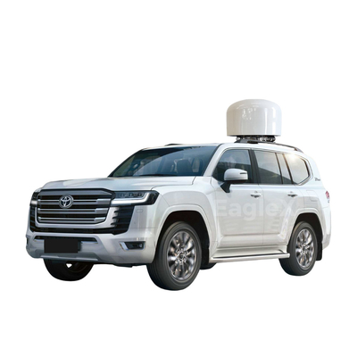 Değiştirilmiş Toyota Land Cruiser Anti-Drone Jammer Araç Tam Frekanslı DJI FPV Siyahı Polisi Devriyesi İçin Sinyal Engelleme