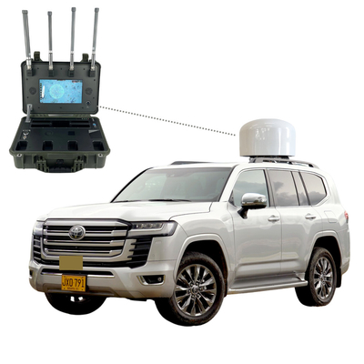 SUV Araç Drone Jammer 8KM Algılama FPV 3KM Karşı önlem Anti Drone Çözümü