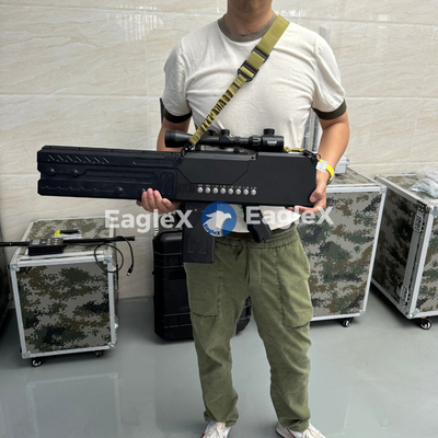 Güçlü 8 frekanslı 2000M Anti FPV Drone Silahı El taşınabilir Drone Jammer 433MHz -5.8G