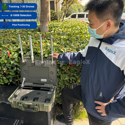 25MHz~6GHz Tüm Bandlar Bavul Bulma FPV Drone Detektörü Konser, Polis, Askerler, Araba için