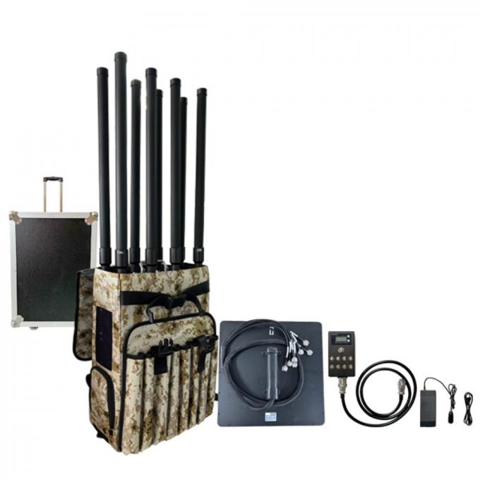 5.8G 2.4G 1.2G 900M 433M 2KM Sırt çantası engelleyici RF Amplifier Anti UAV FPV Swarms 2