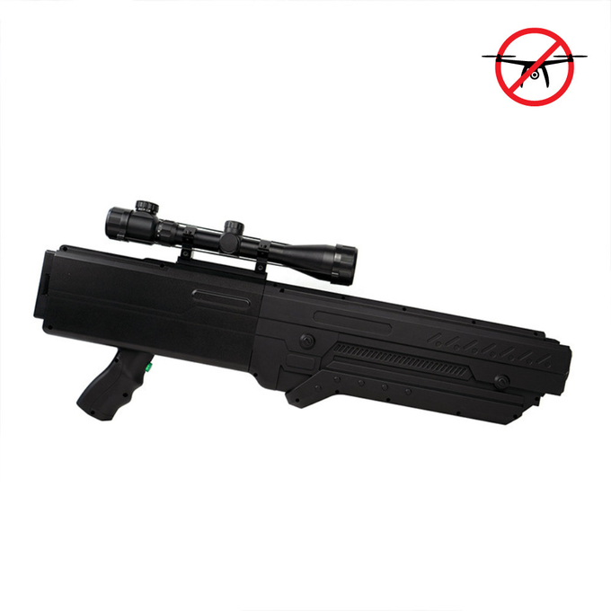 Çakıştıran 8 frekanslı 2000M Anti FPV Drone Gun 433MHz -5.8G El taşınabilir Drone Jammer 1