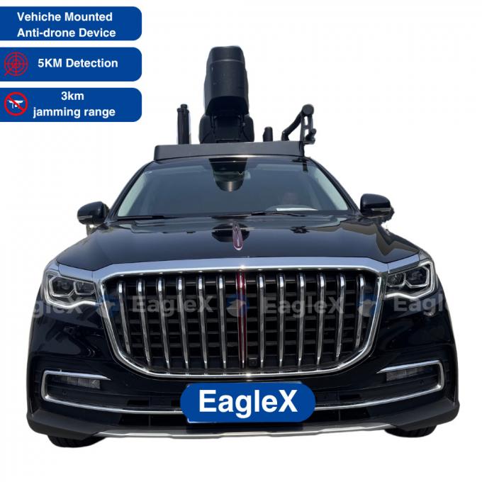 Araç Kullanımı Drone tespiti ve engelleme sistemi Hava alanı güvenliği için Anti Drone Jammer 0