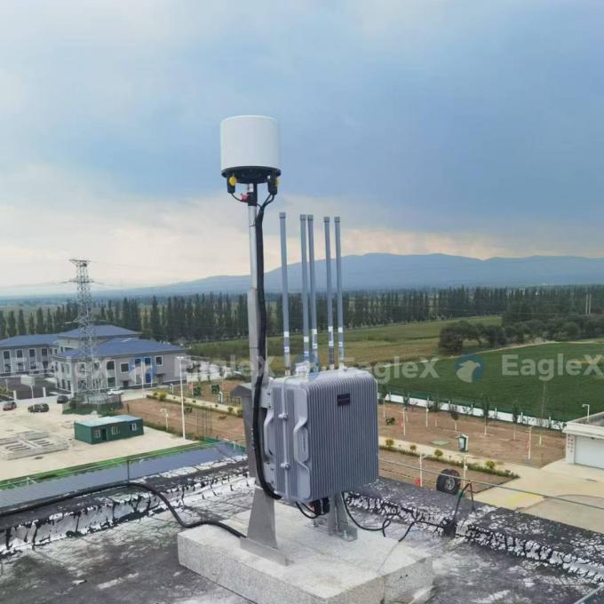 2.4 GHz, 5.8 GHz Saldırı Drone Jammer Düz Dış Fpv Engelleme Algılama Drone Komuta Kontrol Sistemi ile Birde 0