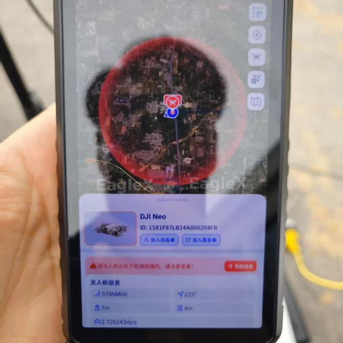 FPV El Drone Detektörü 4KM 4000M Uzun Menzilli Mobil Taşınabilir DJI UAV AUTEL Detektör Pasif Detektör De Drones 5